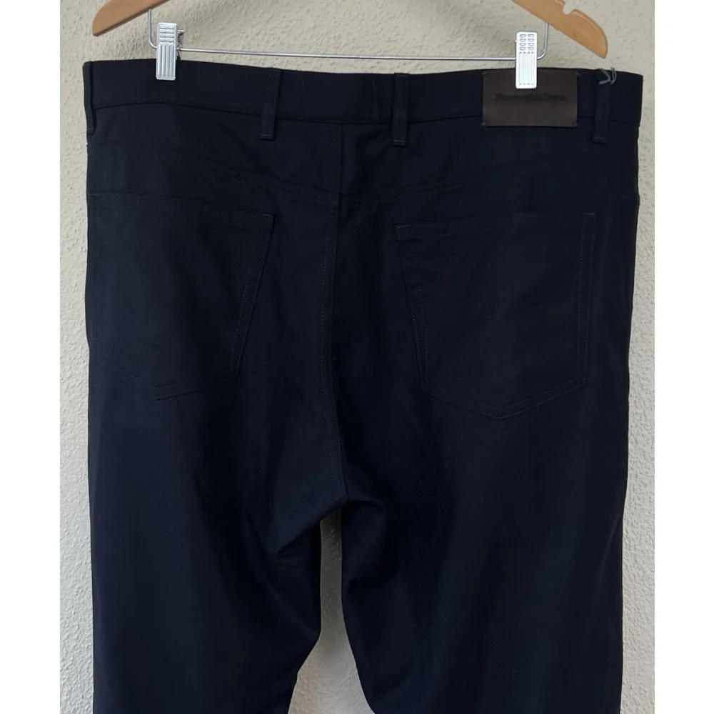 NWT Ermenegildo Zegna Black Wool Casual Trousers Pants Men’s Size US 40 Luxury